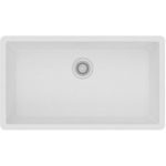 Elkay Quartz Classic ELGRU13322WH0 White Single Bowl Undermount Sink