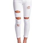 Women’s High Waisted Butt Lift Stretch Ripped Skinny Jeans Distressed Denim Pants