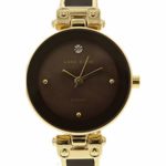 Anne Klein Womens Goldtone Diamond Dial Watch