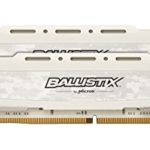 Ballistix Sport LT 16GB Kit (8GBx2) DDR4 2666 MT/s (PC4-21300) CL16 SR x8 DIMM 288-Pin – BLS2K8G4D26BFSCK (White)