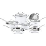 Cuisinart CSMW-11G Chef’s Classic Stainless Color Series 11-Piece Set (White), White