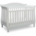 Delta Children Lancaster 4-in-1 Convertible Baby Crib, Bianca White
