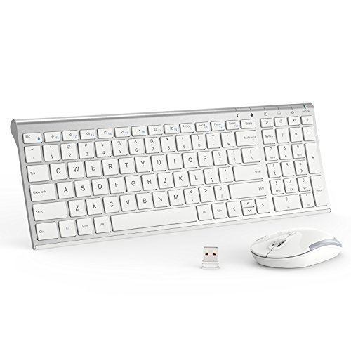iClever GK03 Wireless Keyboard and Mouse Combo 2.4G Portable Wireless