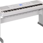 Yamaha DGX-660 88-Key Weighted Action Digital Grand Piano with Matching Stand, White