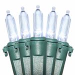 Holiday Essence Christmas LED Lights, 100 Cool White String Lights for Indoor and Outdoor Decorative Use, Holiday and Tree Decor, Patio Hanging Lighting Decorations, Green Wire, 27 Ft, UL Certified