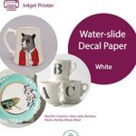 Hayes Paper, Waterslide Decal Paper Inkjet WHITE 20 Sheets Premium Water-Slide Transfer WHITE Printable Water Slide Decals A4 Size