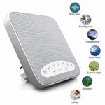 White Noise Machine, 2019 Upgraded Sound Machine for Sleep, Relaxing Sleep Therapy for Adults & Baby 6 Natural Sound Settings, Ideal for Tinnitus Sufferer and Light-Sleeper