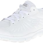 Skechers  Women’s Eldred Dewy Shoe, White, 8.5 M US