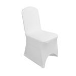 50pcs White Color Spandex Banquet Wedding Party Chair Covers for Wedding Party