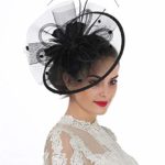 Lucky Leaf Women Girl Fascinators Hair Clip Hairpin Hat Feather Cocktail Wedding Tea Party Hat