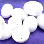 White Plastic 2.25″ Easter Eggs – 50 Eggs Pack