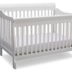 Delta Children Canton 4-in-1 Convertible Baby Crib, Bianca White