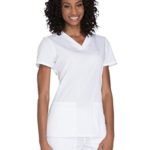 Cherokee Workwear WW645 V-Neck Top White M