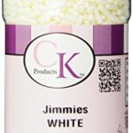 CK Products Cake Decorating Bottle Jimmies, 3.2 oz, White