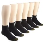 Gold Toe Men’s 656p Cotton Quarter Athletic Socks, 6 Pack
