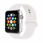 IYOU Sport Band Compatible with Watch Band 38MM 42MM 40MM 44MM, Soft Silicone Replacement Sport Strap Compatible with 2018 Watch Series 4/3/2/1