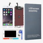 LEMANCA LCD Display Replacement Touch Screen Digitizer Frame Assembly Full Set with Free Tools and Glass Screen Protector for iPhone 6 Screen (4.7 inches) White