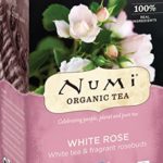 Numi Organic Tea White Rose, Full Leaf White Tea Bags, 16 Count Box