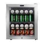 Whynter BR-062WS, 62 Can Capacity Stainless Steel Beverage Refrigerator with Lock White