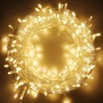 Twinkle Star Warm White 83FT 200 Plug in String Lights 8 Modes Waterproof Indoor Outdoor Christmas Tree Wedding Party Bedroom Wall Decoration, Extendable to 1000 LED, 200led