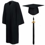 GraduationMall Matte Graduation Gown Cap Tassel Set 2019 for High School and Bachelor