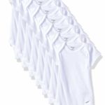 Gerber Baby 8-Pack Short-Sleeve Onesies Bodysuit, White, 0-3 Months