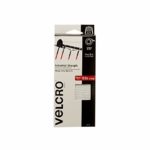 VELCRO Brand Industrial Strength Fasteners | Stick-On Adhesive | Professional Grade Heavy Duty Strength Holds up to 10 lbs on Smooth Surfaces | Indoor Outdoor Use | 4ft x 2in Tape, 4 Sets, White