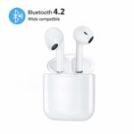 Helose Wireless Earbuds,I9 TWS Bluetooth 4.2 Ture Wireless in-Ear Earphones Mini Headset with Mic and Portable Charging Case,Outdoor Portable Bluetooth Earphones White (Bluetooth 4.2)