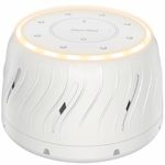 White Noise Machine with LED Nightlight and Fan | Safe White Noise Cancellation for Adults, Teens, Babies | Use in Bedroom, Office, Nursery, Any Room in Your Home | White, No Batteries Needed