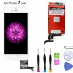 Compatible with iPhone 7 Plus Screen Replacement (5.5 inch White), LCD Digitizer 3D Touch Screen Assembly Set with Touch Function, Repair Tools and Professional Replacement Manual Included