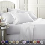 6 Piece Hotel Luxury Soft 1800 Series Premium Bed Sheets Set, Deep Pockets, Hypoallergenic, Wrinkle & Fade Resistant Bedding Set(King, White)
