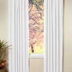 Cotton Craft – Set of 2-100% Cotton Duck Reverse Tab Top Curtain Panel Set – 50×84 – White – Classic Elegance for a Clean Crisp Look – Each Panel is 50 in Wide