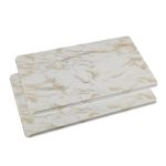 Miles Kimball 362361 Marble Burner Covers Set of 2 – White 1×11.75×20.5