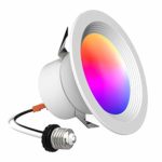 iLintek Smart Recessed Lighting – Lumary 4 inch WiFi Led Downlight Color Changing Recessed Light Tunable White RGB 9W 810lm Compatible with Alexa Google Assistant (Downlight 4 inch)