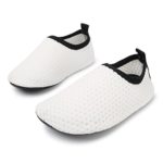 JIASUQI Baby Outdoor and Indoor Fashion Casual Water Shoes Socks for Sand Swimming,White Dot 18-24 Months