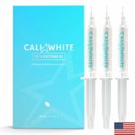 Cali White TEETH WHITENING GEL REFILLS, 35% Carbamide Peroxide, Natural, Vegan, Organic Whitener for Sensitive Tooth Bleach, Gels MADE IN USA, 3X 5mL Syringes, Use with UV or LED Light & Trays HISMILE