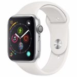 Apple Watch Series 4 (GPS, 44mm) – Silver Aluminium Case with White Sport Band
