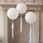 Giant Balloons 36-Inch white balloons (Premium Helium Quality) Pkg/6 , for Birthdays Wedding Photo Shoot and Festivals Christmas and Event Decorations