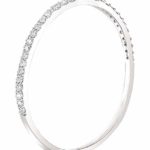 Buy Jewels 14k Gold Dainty Half Band Natural Diamond Wedding Anniversary Ring (0.08 cttw, G-H Color)
