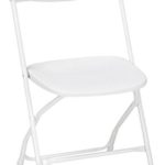 ZOWN Premium Commercial Banquet Folding Chair, White, 8 Pack