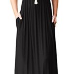 Viishow Women’s Short Sleeve Loose Plain Maxi Dresses Casual Long Dresses with Pockets