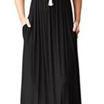 Viishow Women’s Short Sleeve Loose Plain Maxi Dresses Casual Long Dresses with Pockets