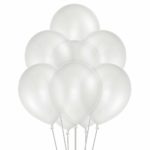 PIXRIY White Balloon,Party Decoration Compatible Wedding Birthday Baby Shower Christmas,12 inch Party Balloon ,Pack of 100