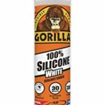 Gorilla White 100 Percent Silicone Sealant Caulk, Waterproof and Mold & Mildew Resistant, 10 ounce Cartridge, White, (Pack of 1)