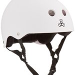 Triple 8 Sweatsaver Liner Skateboarding Helmet, White Rubber, XL