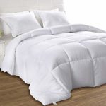 Utopia Bedding Down Alternative Comforter (White, Queen) – All Season Comforter – Plush Siliconized Fiberfill Duvet Insert – Box Stitched