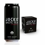 Jocko White Tea Organic ZERO SUGAR White Pomegranate Tea with Natural Energy, 16 Ounce Cans (Pack of 4)