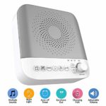 White Noise Machine for Sleeping, Portable Sleep Sound Machine for Home, Office, Travel with17 Soothing Sounds & Adjustable Nightlight for Tinnitus Sufferer, Light-Sleeper