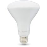 AmazonBasics 65 Watt 15,000 Hours Dimmable 810 Lumens LED BR30 CEC Light Bulb – Pack of 6, Soft White