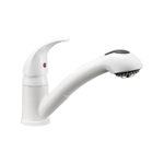 Dura Faucet Kitchen Faucet (Pull-Out) for Easy Clean-up. Perfect for 5th (Fifth) Wheels, RVs, Motorhomes, Travel Trailers, Campers (White)